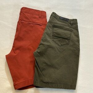 2 shorts, Kenneth Cole, Desert Dines, size 28